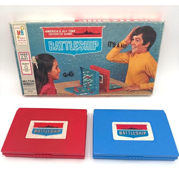 Vtg Milton Bradley 4730 1967 Battleship Board Game Complete Set Box & Accessorie - Picture 1 of 8
